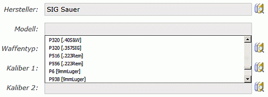 Auswahl Modell